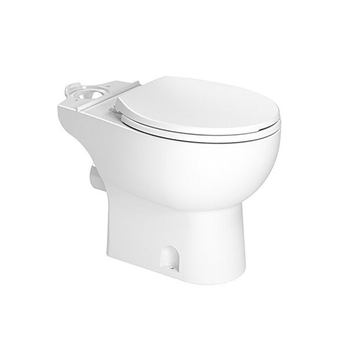 Saniflo 1.28 gal/Flush 3 in Vitreous China 2-Piece Toilet Bowl