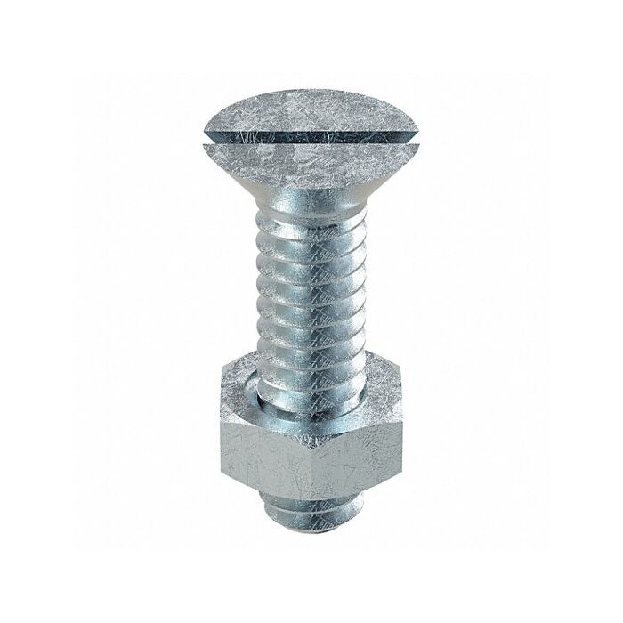 Titan™ 3/8-16 x 1 in. Slotted Flat Head Stove Bolt, Zinc