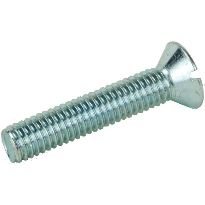 Brighton-Best 3/8-16 x 2 in. Slotted Flat Head Stove Bolt, Zinc