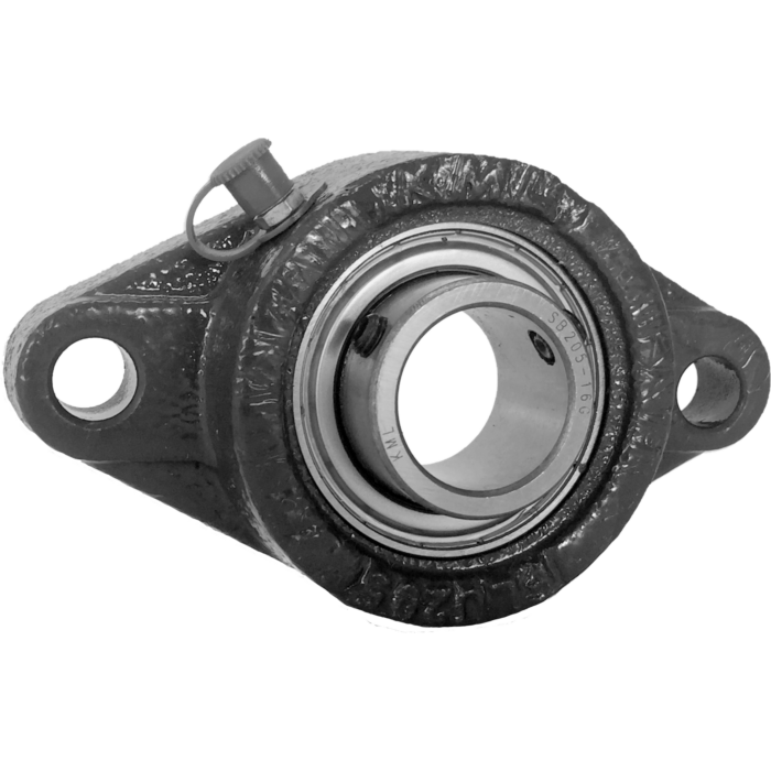 KML Standard  2 Bolt Flange  Bearing, 1-1/8" Set Screw Lock, Standard Race SBFT20618
