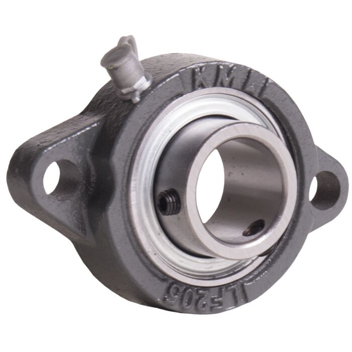 KML Compact 2 Bolt Flange  Bearing, 1" Set Screw Lock, Standard Race SBLF20516