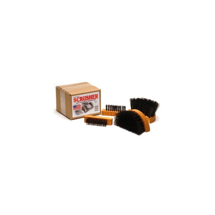 SCRUSHER® Polypropylene Black Shoe/Boot Brush and Scrubber