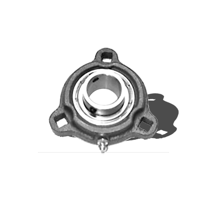 KML 3 bolt Flange Bearing Set Screw Lock, 3/4" Standard Race SBRFT2041