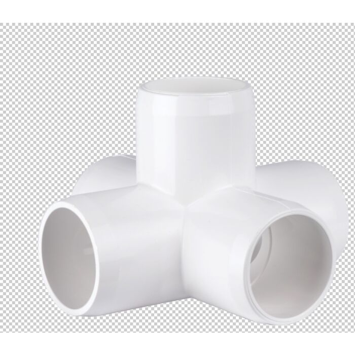 Circo Innovations 1 in PVC Furniture Grade 5-Way Side Outlet Cross