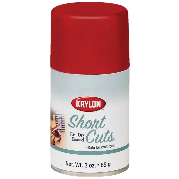 Krylon Short Cuts Enamel Spray Paint (High Gloss - Red Pepper) 3 oz
