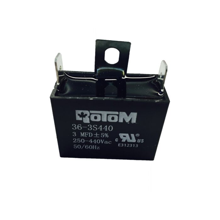 PEMS 3 mfd 250-440 VAC 50-60 Hz Dual Voltage Capacitor