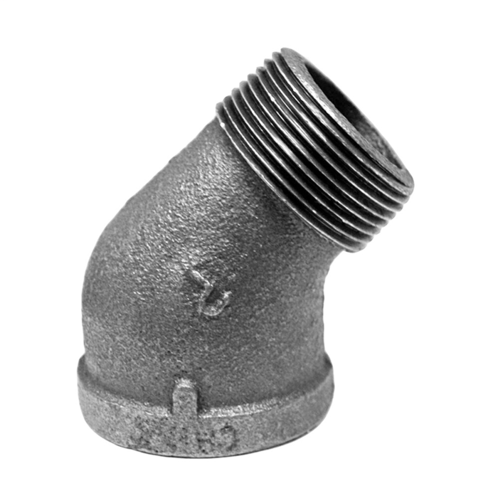 Jones Stephens 2" 45° Street Elbow Galvanized