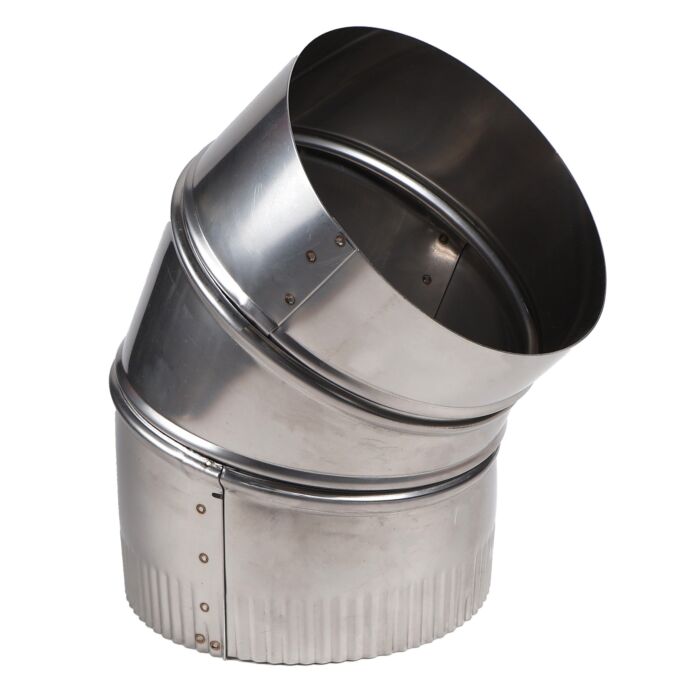 Elbow 8 in 304 Stainless Steel Stove Pipe Elbow