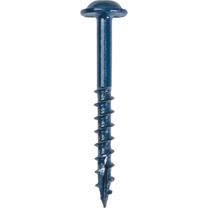 Kreg Blue-Kote #7 x 1-1/4 In. Square Coarse Thread Maxi-Loc Head Pocket-Hole Screw (100 Ct.)