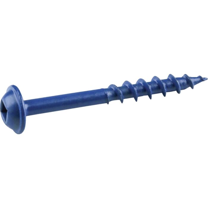 Kreg Blue-Kote #8 x 1-1/2 In. Square Coarse Thread Maxi-Loc Head Pocket-Hole Screw (100 Ct.)
