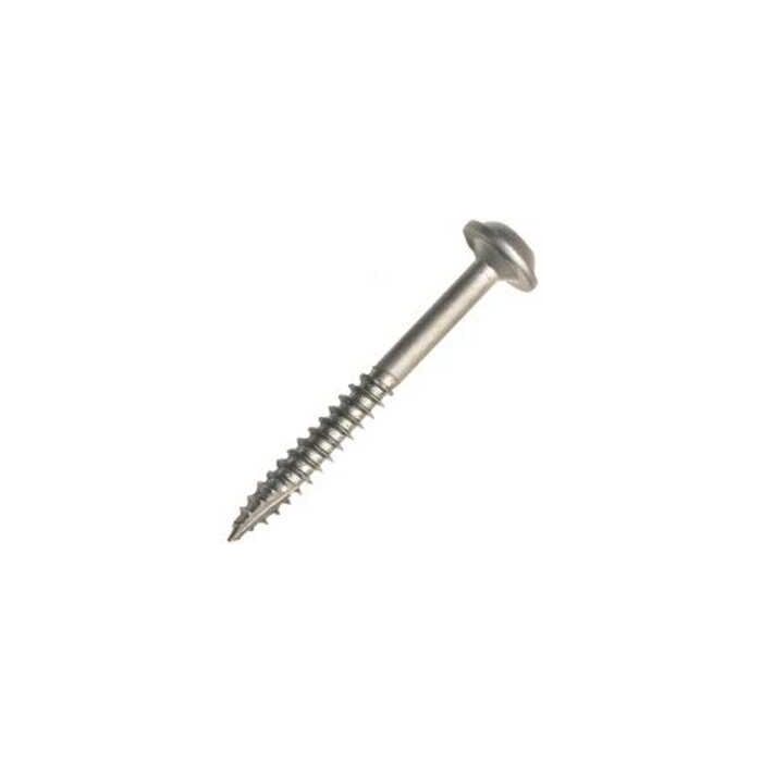 Kreg SML-C2-250 Pocket-Hole Screw, #8 Thread, 2 in L, Coarse Thread, Square Drive, Carbon Steel, Zinc, 250/PK