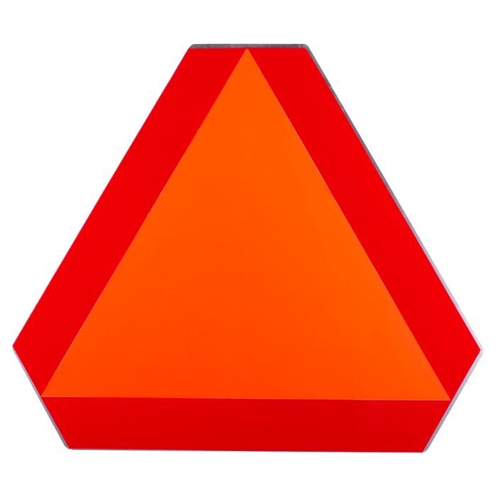Safety Vehicle Emblem Inc Metal 2 in 11 in Slow Moving Vehicle Sign
