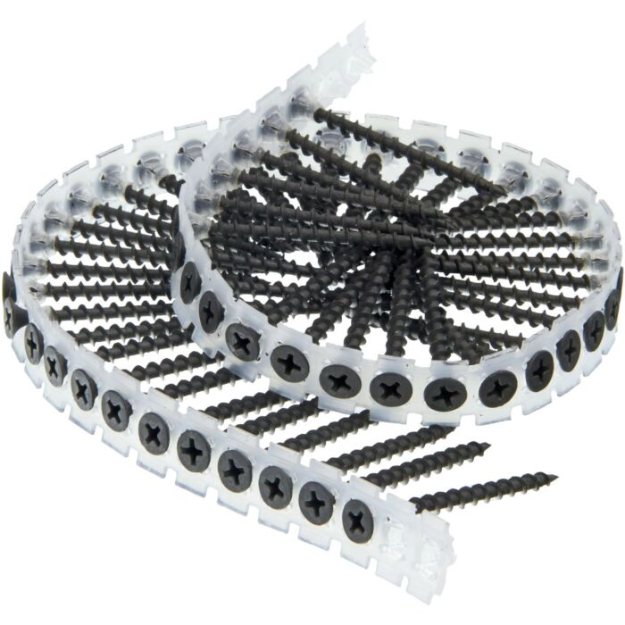 Senco DuraSpin Phillips Bugle Head Collated Drywall Screw, Phospate Finish (1000pk) #7 x 2 in.