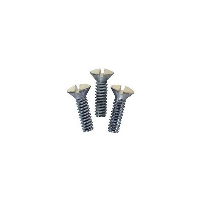 Metallics 6-32 ga Slotted Oval SS Walplate Screw