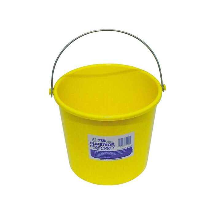 Sapona Plastic 0.1 in Thick Polyethylene Plastic Material Yellow Color Heavy Duty Superior Bucket