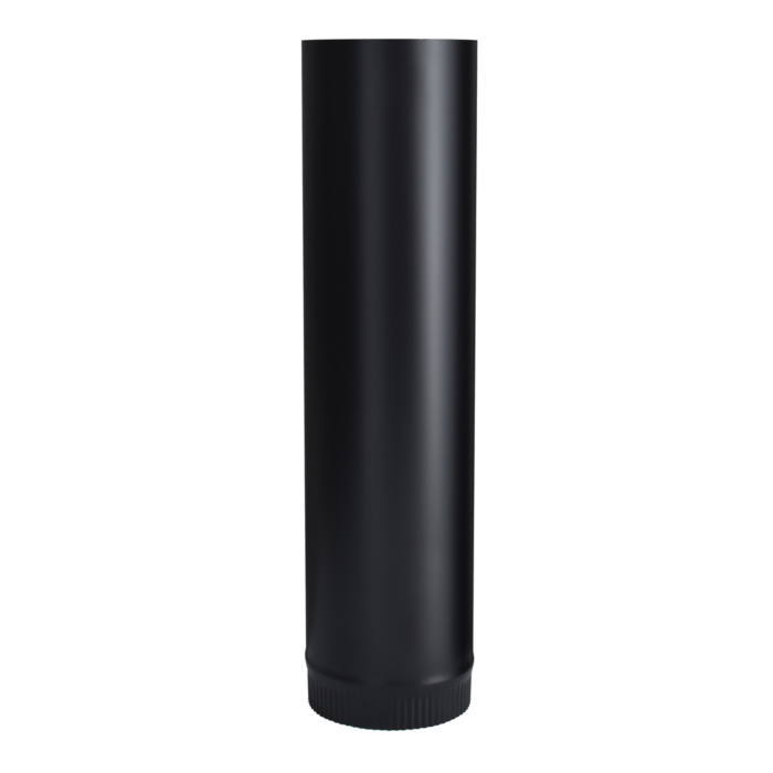 Imperial 6-in x 24-in Black Single-Wall Stove Pipe