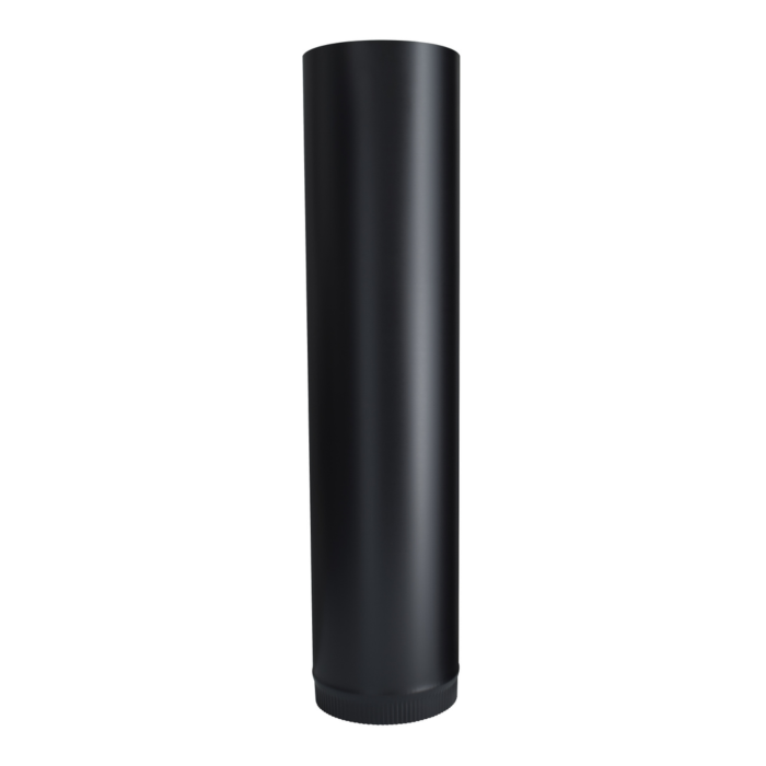Imperial 8-in x 36-in Black Single-Wall Stove Pipe