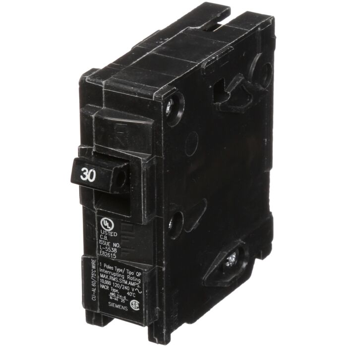 Siemens BREAKER 30A 1P 120V 10K QP