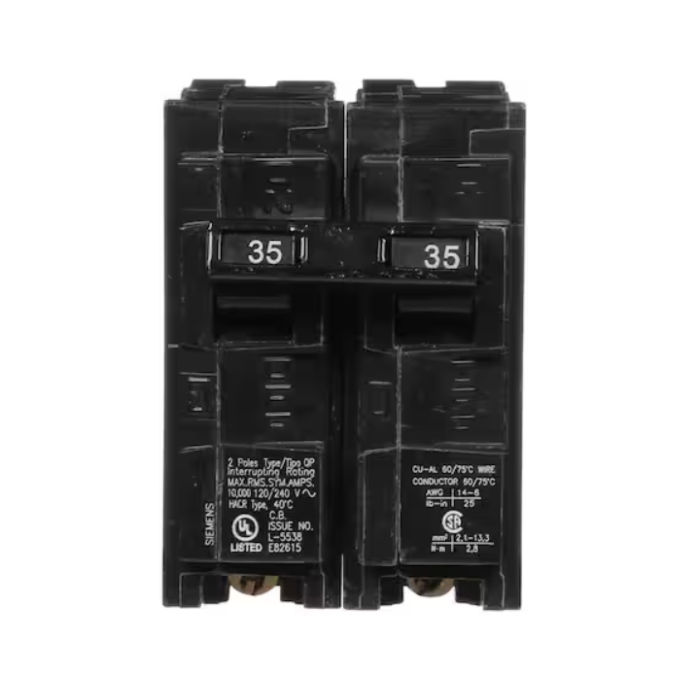 Siemens 35A Double-Pole Type QP Circuit Breaker