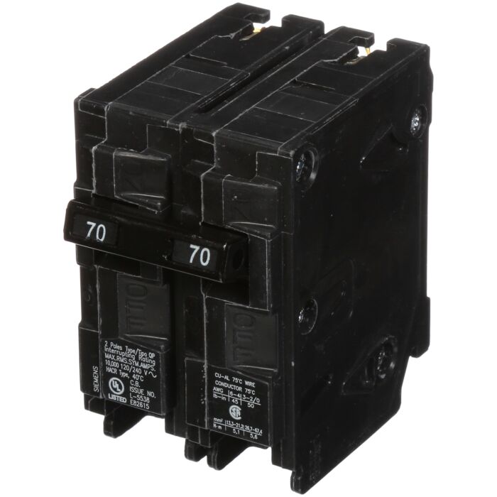 Siemens BREAKER 70A 2P 120/240V 10KA QP
