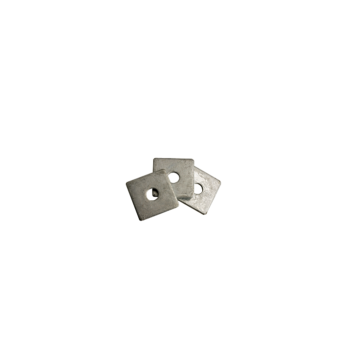 Square Plate Washer (Galvanized ) 0.195" x 1/2" x 2 in.