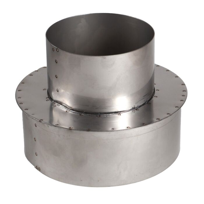 6 x 4 in 304 Stainless Steel Stove Pipe Reducer