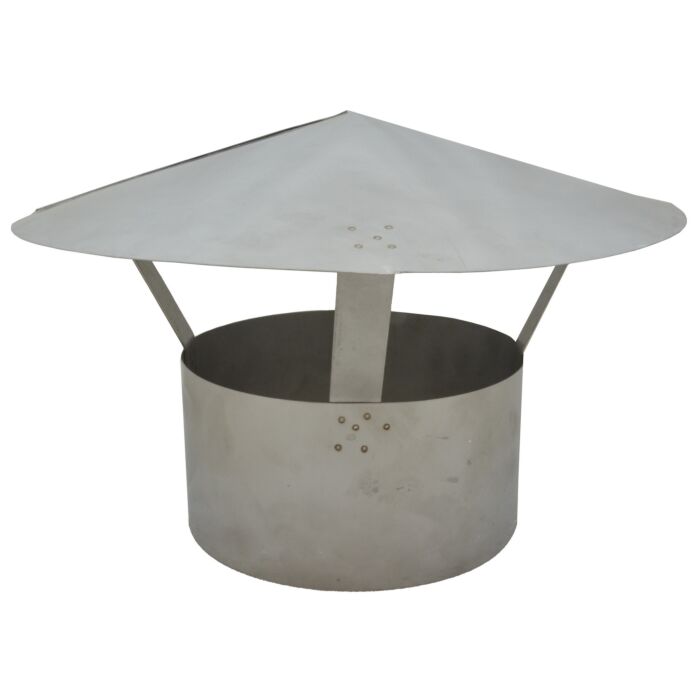 6 in 304 Stainless Steel Stove Pipe Rain Cap