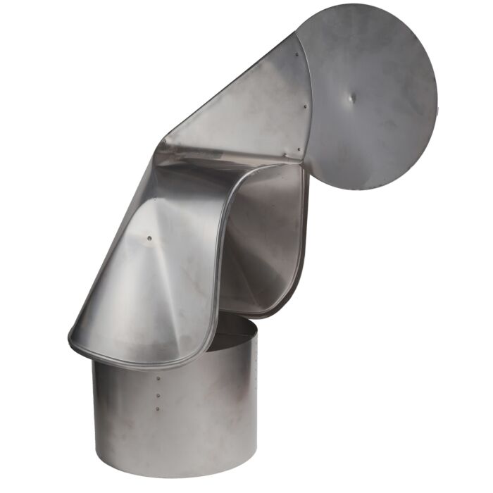 8 in 304 Stainless Steel Stove Pipe Swivel Cap