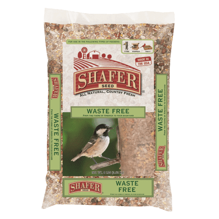 Shafer Seed® 51056 8 lb Bag Waste Free Bird Seed