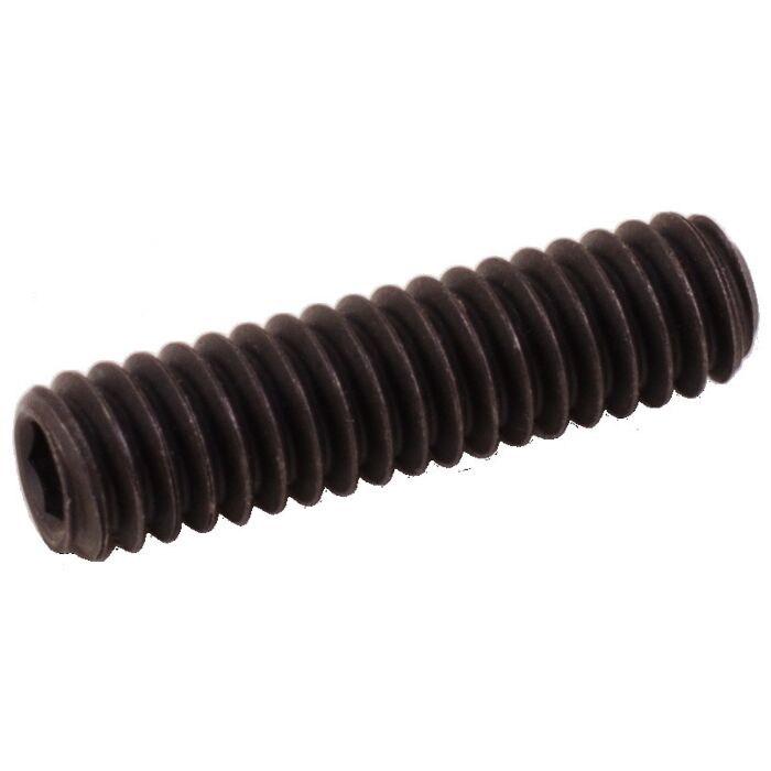 1/4"-20 x 1" Set Screw, Coarse Thread, Black Oxide 