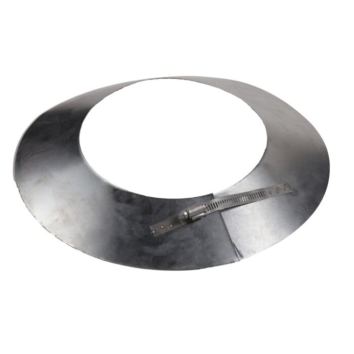 8 in 304 Stainless Steel Stove Pipe Storm Collar