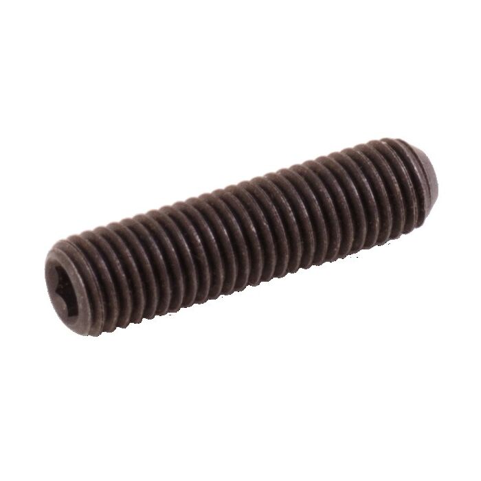 1/4"-28 x 1" Set Screw, Fine Thread, Black Oxide 