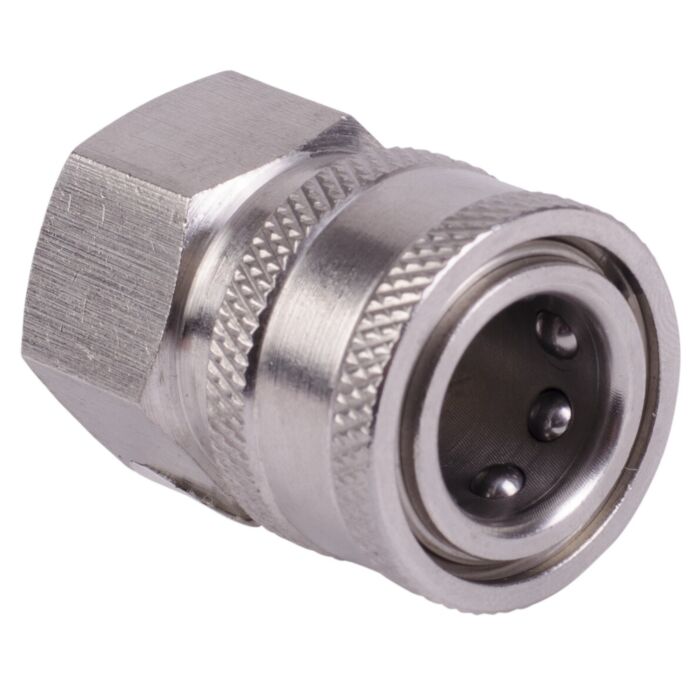 3/8" Quick Connect x 3/8" Female NPT Stainless Steel Socket