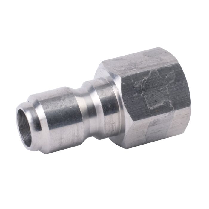 3/8" Quick Connect x 3/8" Female NPT Stainless Steel Plug