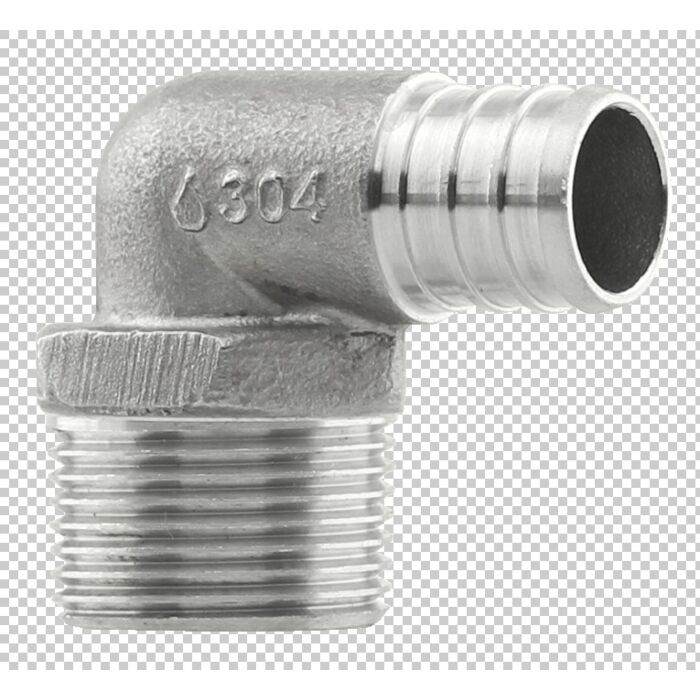 Boshart Industries Elbow 3/4 in Crimp PEX x MPT Pipe Long Radius Elbow
