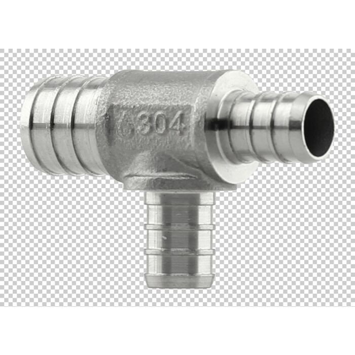 Boshart Industries Tee 3/4 x 1/2 x 1/2 in Crimp PEX Pipe Reducing Tee