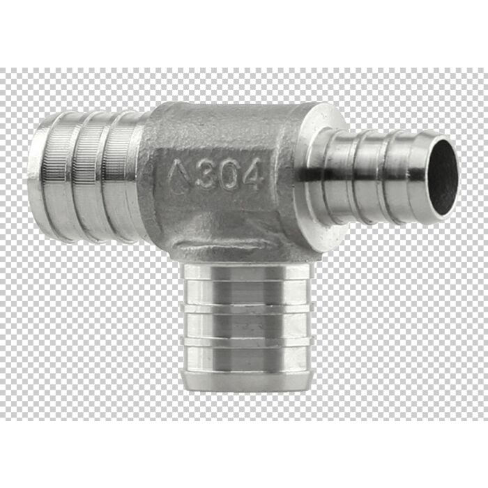Boshart Industries Tee 3/4 x 1/2 x 3/4 in Crimp PEX Pipe Reducing Tee