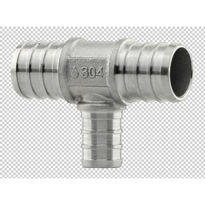Boshart Industries Tee 3/4 x 3/4 x 1/2 in Crimp PEX Pipe Reducing Tee