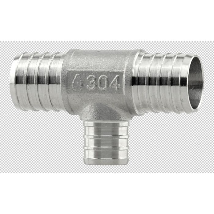 Boshart Industries Tee 1 x 1 x 3/4 in Crimp PEX Pipe Reducing Tee