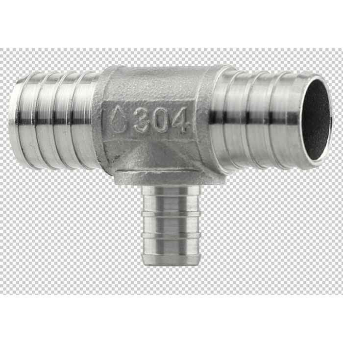 Boshart Industries 1"x1"x1/2" 304SS PEX TEE