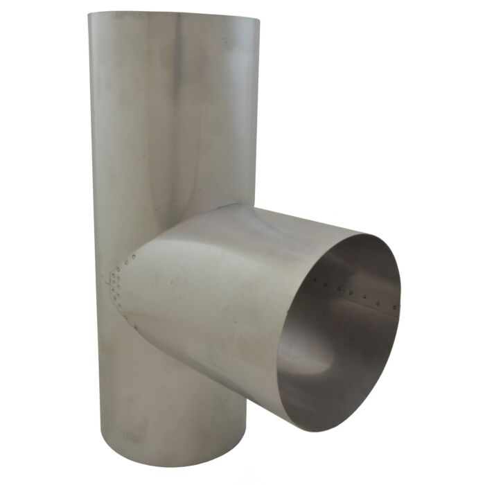 Tee 6 in 304 Stainless Steel Stove Pipe Tee