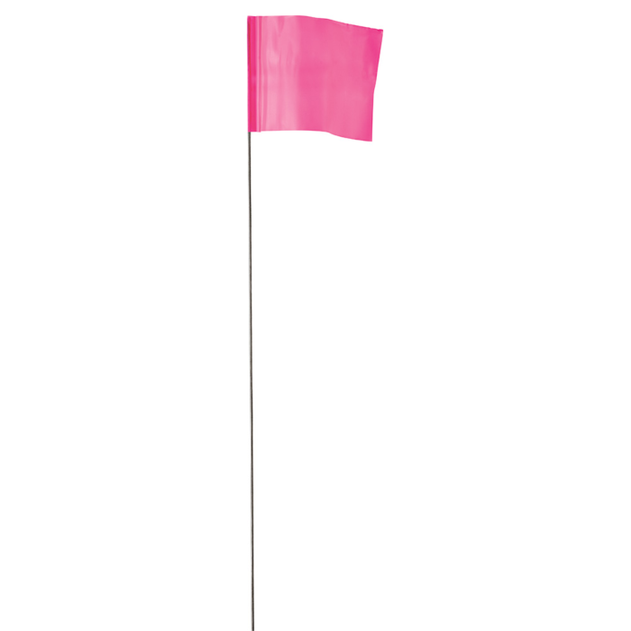 Empire 2.5 in. x 3.5 in. Pink Flag Stakes