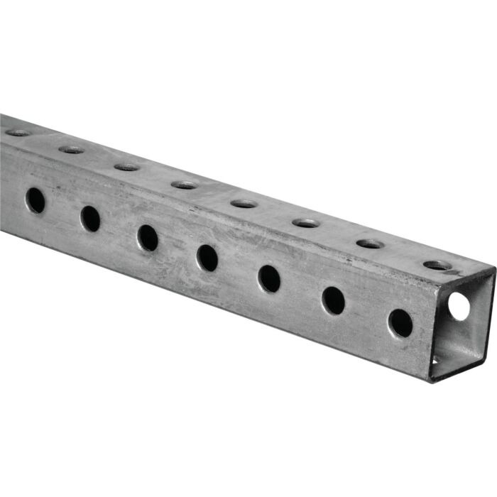 National Hardware Perforated Square Tube (Zinc) 1-1/4" x 3 ft