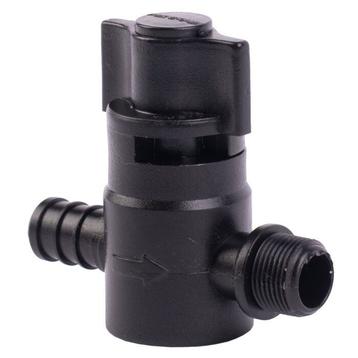 Flair-It Compression 1/2 x 3/8 in Plastic Straight Stop Valve