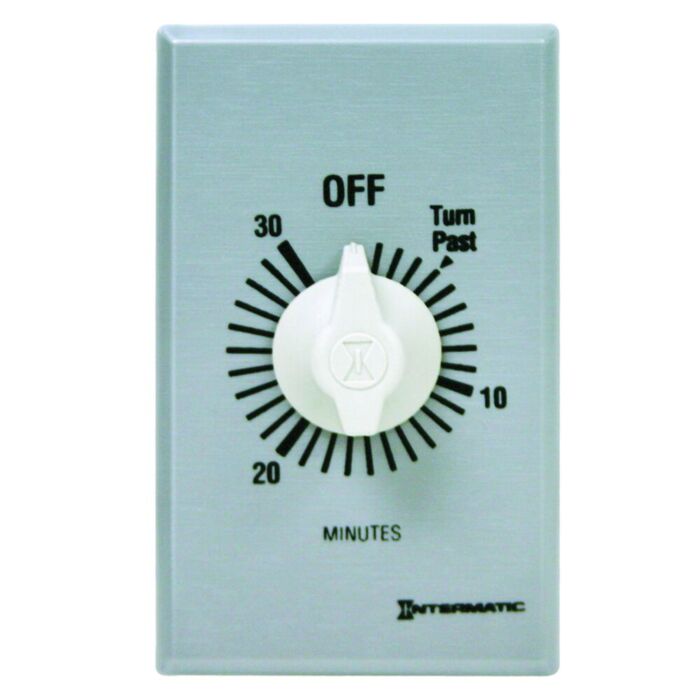Intermatic® 125-277 VAC 20 A 50-60 Hz Spring Wound Countdown Timer Switch