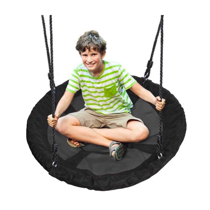 40 in 600D Polyester 600 lb Indoor/Outdoor Hanging Rope Swinging Seat Spinner