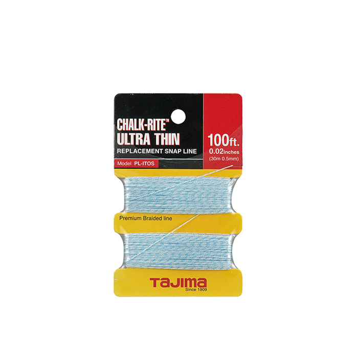 TAJIMA TOOL Chalk-Rite® Ultra-Thin braided line, 0.5 mm x 30m / 100 ft.