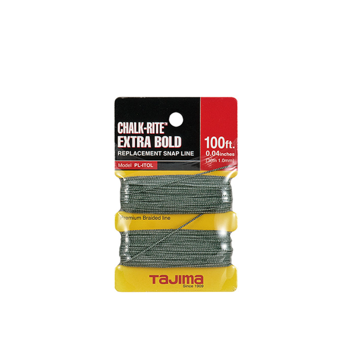 TAJIMA TOOL Chalk-Rite® Extra Bold braided line, 1.0 mm x 30m / 100 ft.