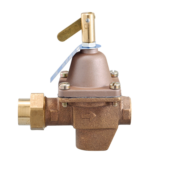 WATTS 1/2 IN Bronze High Capacity Water Feed Regulator with Union Threaded Inlet Connection