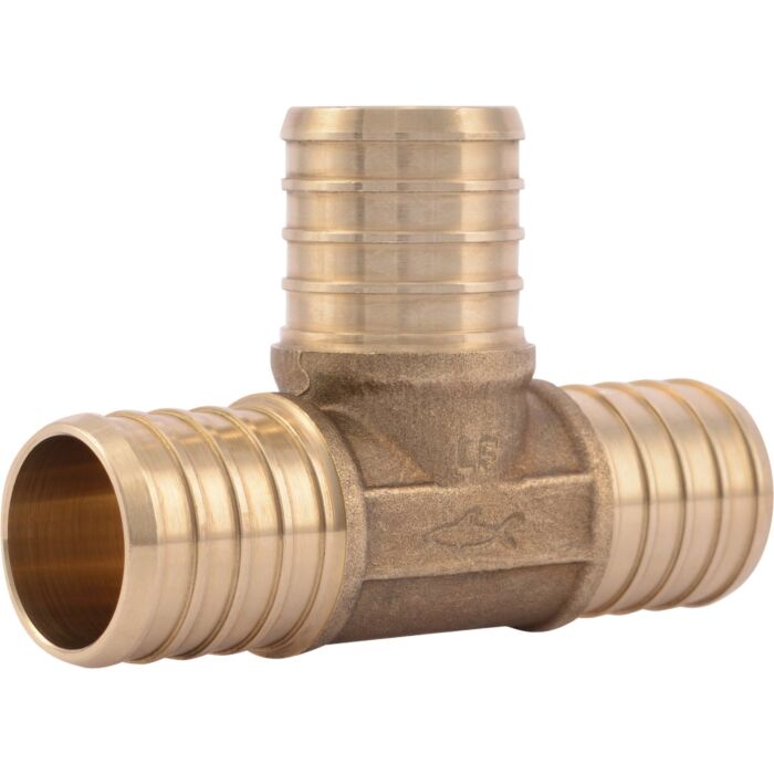 SHARKBITE Barb PEX Tee (Brass) 1 in. x 1 in. x 1 in.